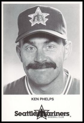 1986 Seattle Mariners Postcards 10 Ken Phelps
